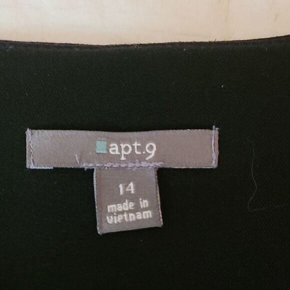 Apt 9 Black Retro Minimalist career Jacket - Picture 6 of 10